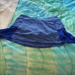 ZELLA GIRL BLUE AND WHITE STRIPED SKORT SIZE 12/14